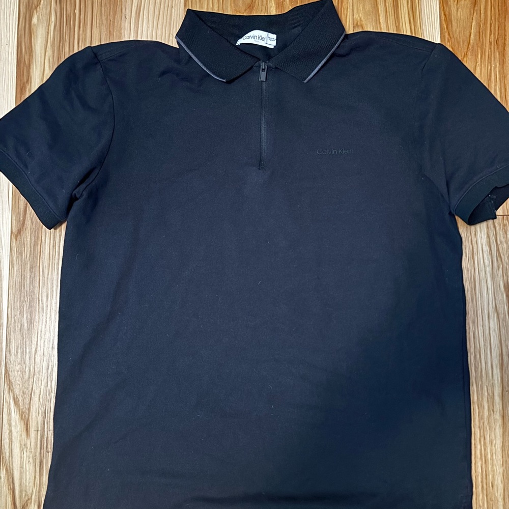 Calvin Klein Men's Black Polo Shirt